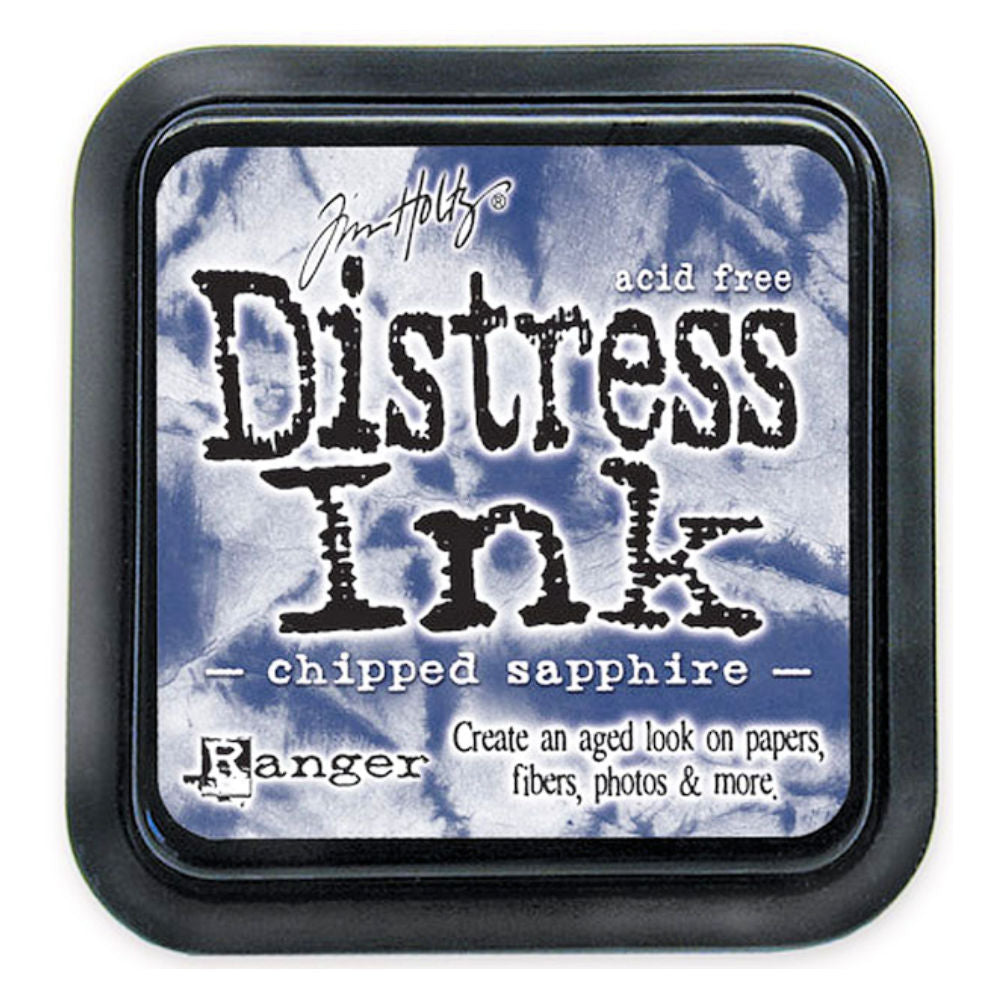 Tim Holtz Distress Chipped Sapphire / Tinta para Sellos Tintas Ranger