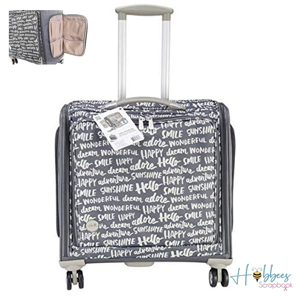 Charcoal 360 Rolling Bag / Maleta con Ruedas Descontinuado We R Memory Keepers