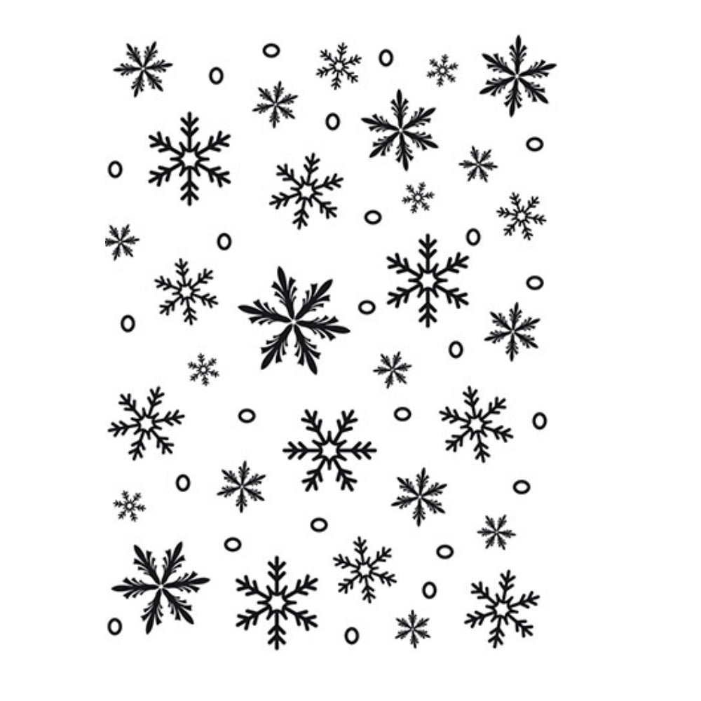 Snowflake Embossing Folder / Folder de Grabado Copos de Nieve Descontinuado Darice