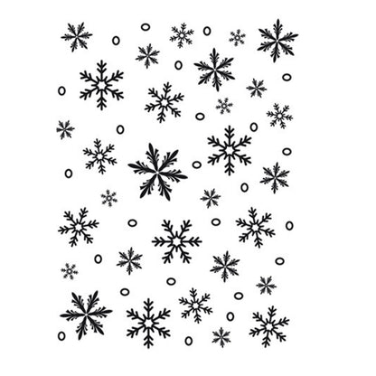 Snowflake Embossing Folder / Folder de Grabado Copos de Nieve Descontinuado Darice