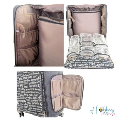 Charcoal 360 Rolling Bag / Maleta con Ruedas Descontinuado We R Memory Keepers