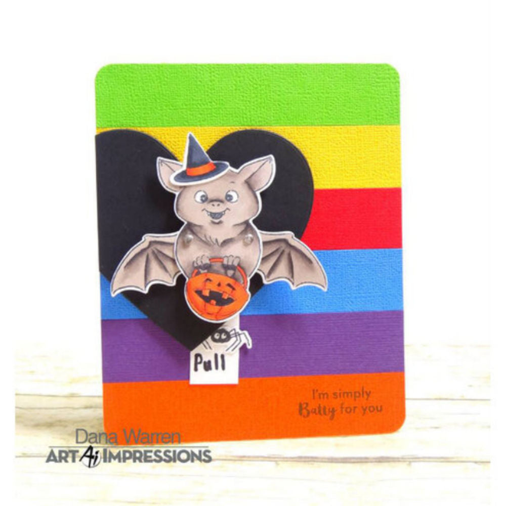 Bat Stamps / Sellos de Polímero Murciélago Sellos Art Impressions