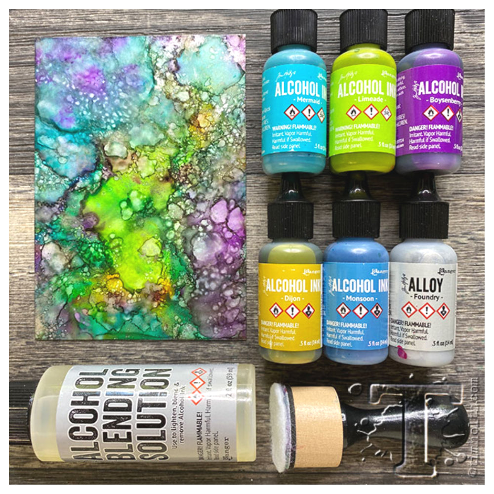 Tim Holtz Alcohol Denim / Tinta al Alcohol Mezclilla Tintas al Alcohol Ranger