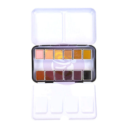 Watercolor Pans Shimmering Lights / Acuarelas con Brillos Colores Claros Acuarela Prima Marketing