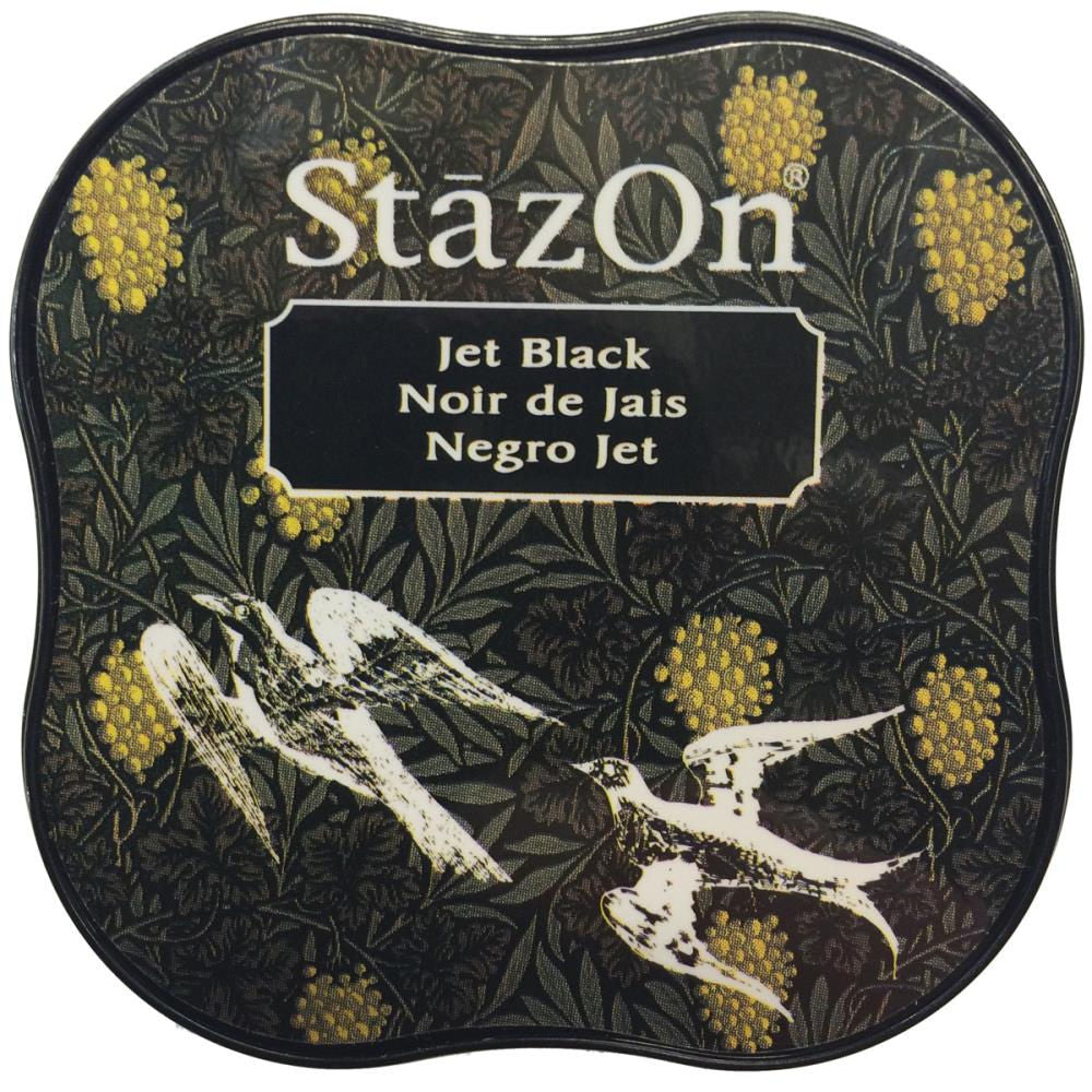 StazOn Midi Jet Black / Tinta Solvente Negro Azabache Tintas Tsukineko