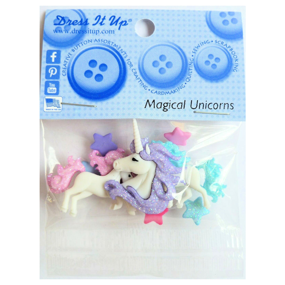 Magical Unicorns Embellishments / Adornos de Unicornios Adornos / Embellishments Dress It Up