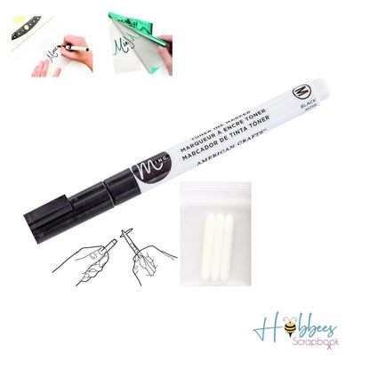 Minc Toner Marker w Nibs / Marcador Tinta Tóner con Puntas Descontinuado Heidi Swapp