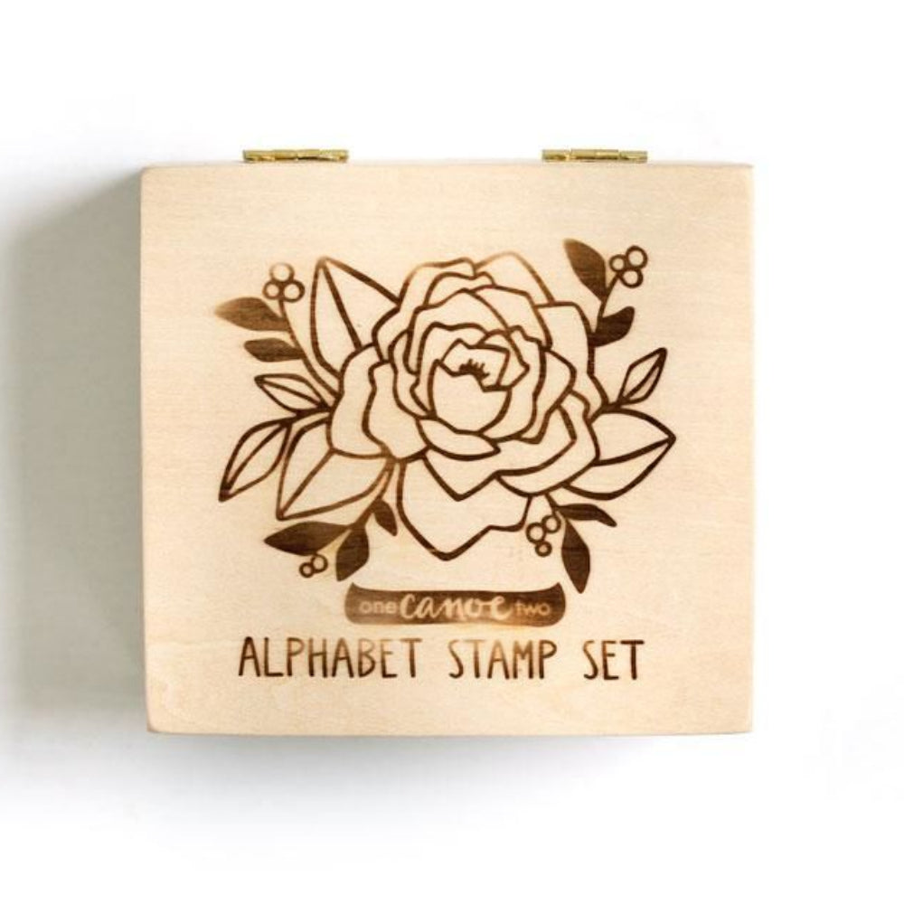 Goldenrod Alphabet Stamp Ink Pad / 40 Sellos Letras y Números Descontinuado American Crafts