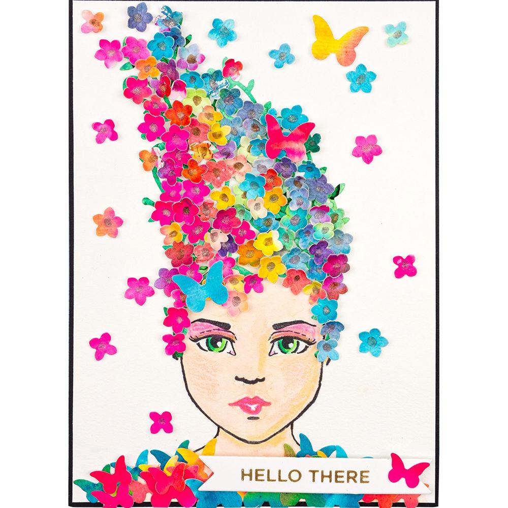 Acrylic Stamps Face, Eyes, Lips / Sellos de Acrílico Rostro, Ojos y Labios Descontinuado Jane Davenport