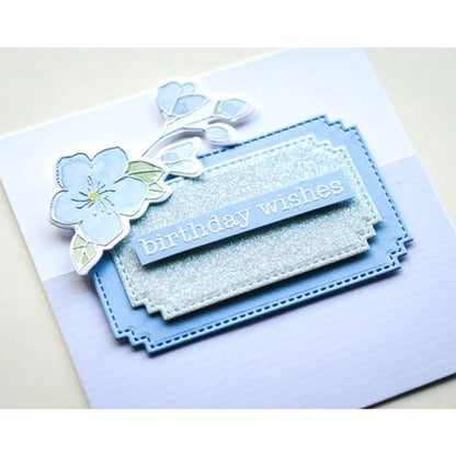 Springtime Bouquet Stripes Cardstock / Cartulina Doble Cara 6x6 Descontinuado Memory Box