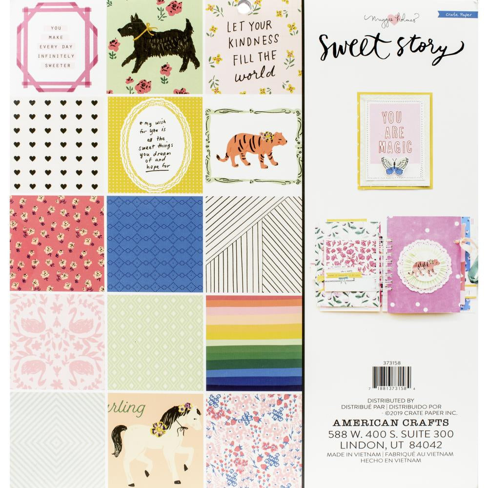 Sweet Story Paper Pad 12" / Block de Papel Decorado Papel Pink Paislee