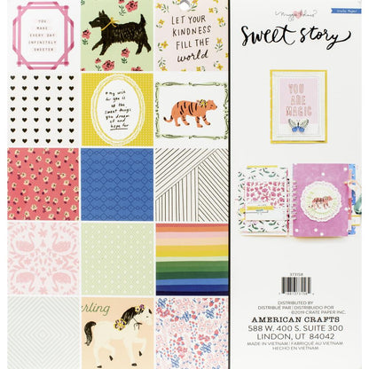 Sweet Story Paper Pad 12" / Block de Papel Decorado Papel Pink Paislee
