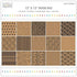 Kraft Keepsake Paper Pad / Block De Papel Diseños Tonos Cafe Descontinuado American Crafts