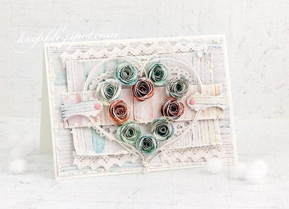 Rolled Rose Set / Suaje de Rosas Enrollables Descontinuado La-La Land Crafts
