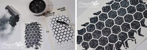 Whispers Black Embossing Powder / Polvo de Realce Negro Descontinuado Darice