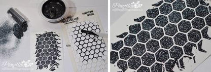 Whispers Black Embossing Powder / Polvo de Realce Negro Descontinuado Darice
