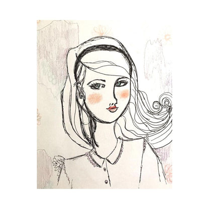 Faces Clear Stamps / Sellos Acrílicos Caras de Mujer Descontinuado Jane Davenport