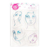 Faces Clear Stamps / Sellos Acrílicos Caras de Mujer