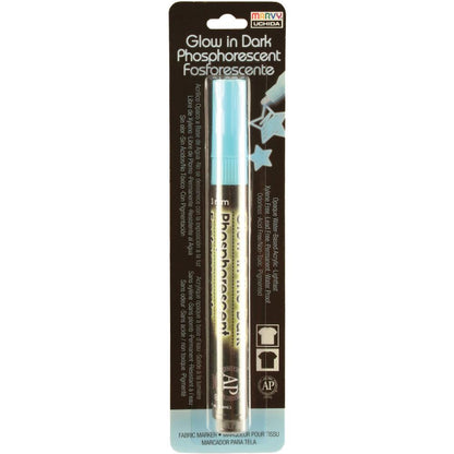 Glow In The Dark Fabric Marker Blue / Marcador Brilla en la Obscuridad Azul Descontinuado Marvy Uchida
