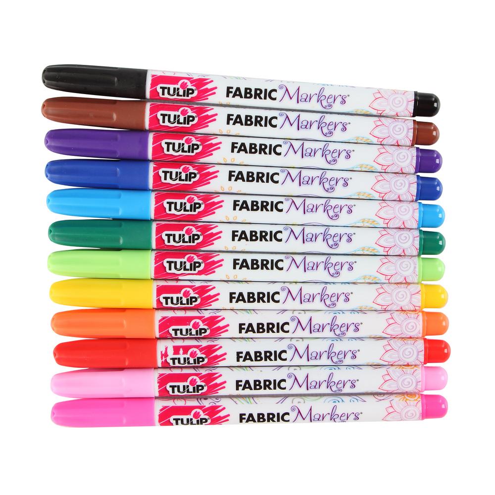 Fine Fabric Markers  / Marcadores de Tela Permanentes Marcadores &amp; Plumones Tulip