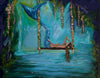 Distress Dabber Mermaid Lagoon Acrylic Paint /  Pintura Acrílica Azul Rey