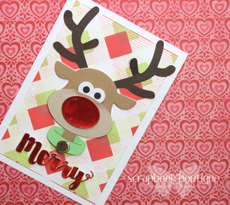 Brad the Reindeer Die / Suaje de Corte de Reno Descontinuado Cheery Lynn Designs