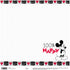 Mickey Black & White Grid Cardstock 12 x 12" / Cartulina Estampada Disney Papel, Hojas Sueltas Ek Success