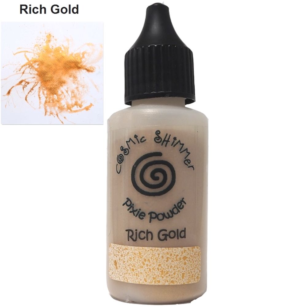 Cosmic Shimmer Pixie Powder Rich Gold / Polvo Colorante Dorado Pigmentos Creative Expressions