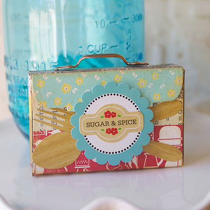 Mini Recipe Box &amp; Cards Die/ Suaje de Corte  Mini Caja y Tarjetas de Receta Descontinuado Sizzix
