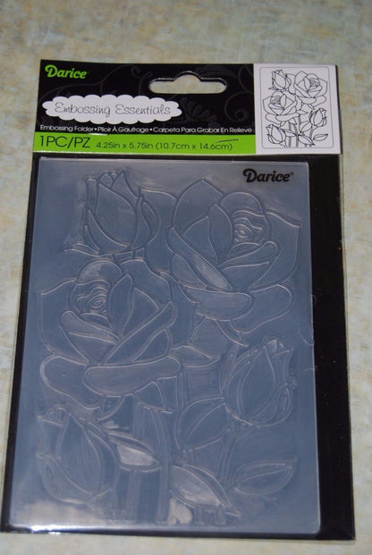 Mosaic Rose Embossing Folder / Folder de Grabado Rosas Folders de Grabado Darice