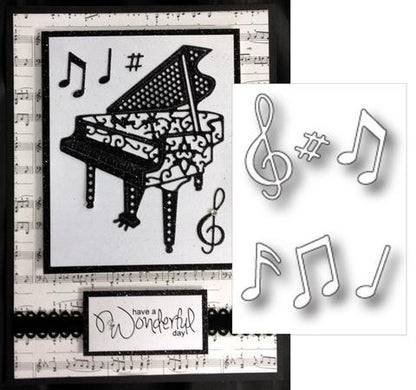 Musical Motifts Dies / Suaje de Corte Motivos Musicales Dados de Corte / Suajes / Troqueles Memory Box