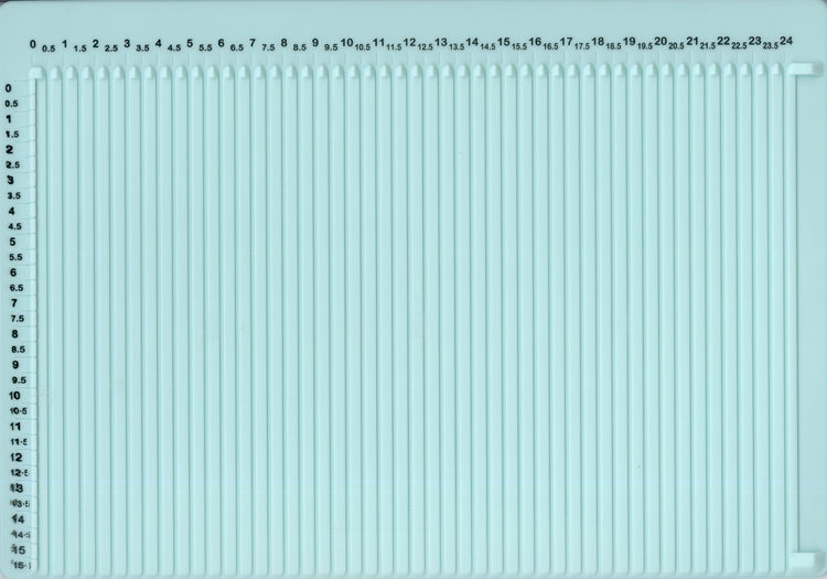 Scoring Board / Tabla para Dobleces con medidas en cm Descontinuado Joy Crafts