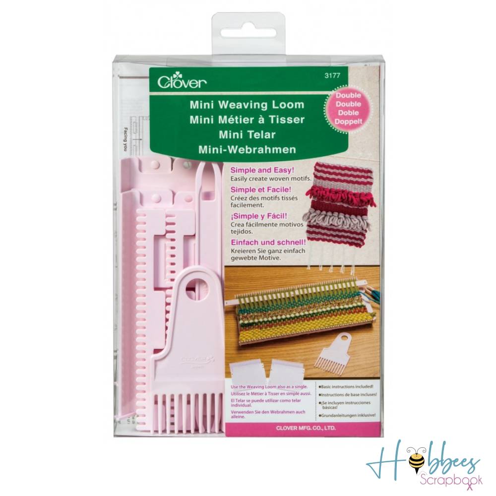 Mini Weaving Loom Double / Mini Telar Doble Tejido Clover