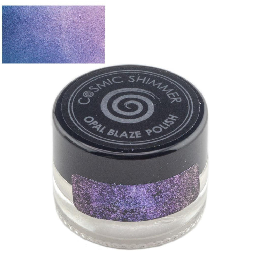 Cosmic Shimmer Opal Blaze Polish Sapphire Grape Pastas Texturizadoras y Medios Mixtos Creative Expressions