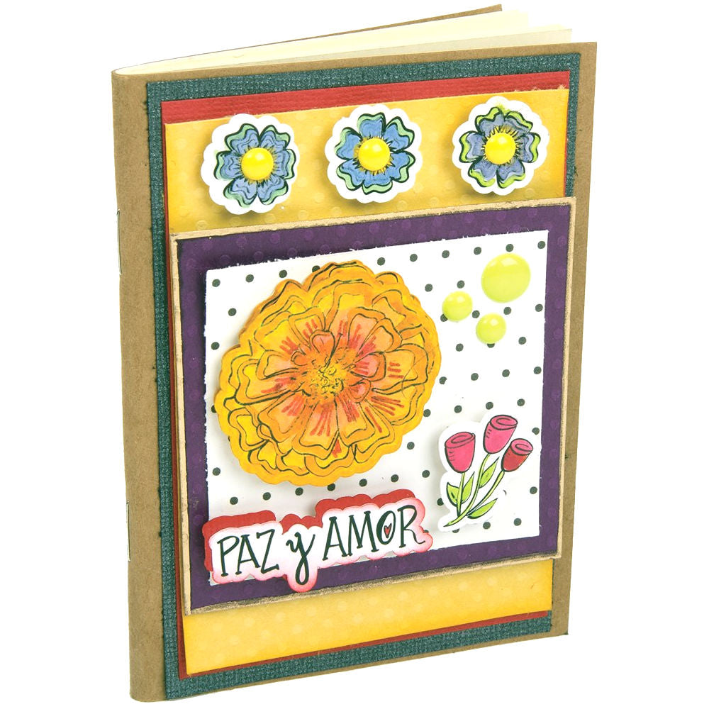 Framelits Die &amp; Stamp Paz &amp; Amor / Suaje y Sello de Amor y Paz Dados de Corte / Suajes / Troqueles Sizzix