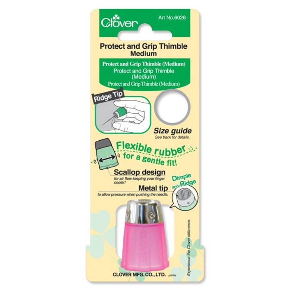 Protect &amp; Grip Thimble Medium / Dedal de Proteccion y Sujeción costura Clover