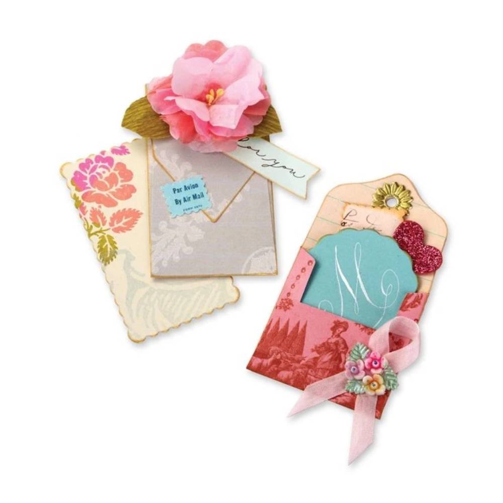 Sizzix Brenda Walton Inserts &amp; Envelopes / Suaje de Corte Correspondencia Mini Dados de Corte / Suajes / Troqueles Sizzix