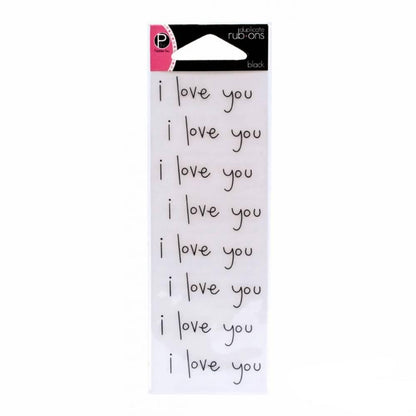 Rub-Ons I love You / Hoja de Frases Transferibles Adornos / Embellishments Project Life