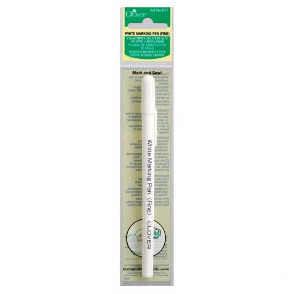 Water-Soluble Pen  / Marcador Blanco Para Tela Costura Clover