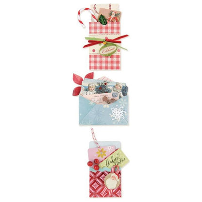 Sizzix Brenda Walton Inserts &amp; Envelopes / Suaje de Corte Correspondencia Mini Dados de Corte / Suajes / Troqueles Sizzix