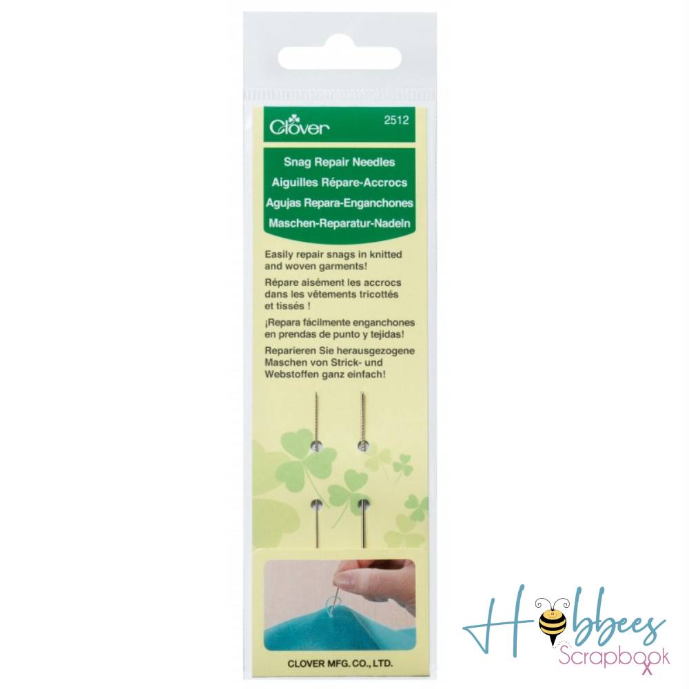 Snag Repair Needle / Agujas para Reparar Jalones en Telasy Tejidos Costura Clover