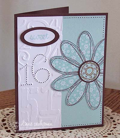 Embossing Folder Number Collage / Folder de Grabado Números Descontinuado Cuttlebug