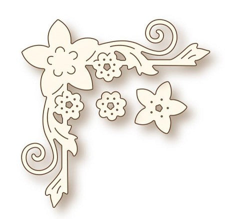 Olivette Corner / Suaje de corte de Esquina Floreada Dados de Corte / Suajes / Troqueles Wild Rose Studio