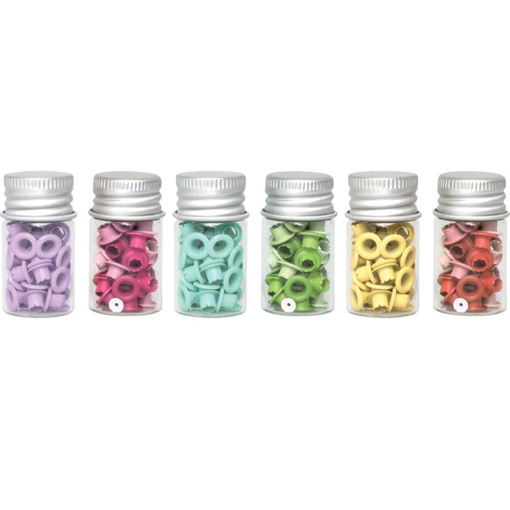 Medium Glass Jars / 6 Frascos de Vidrio Med. con Tapa Metálica Almacenamiento y Organización We R Memory Keepers