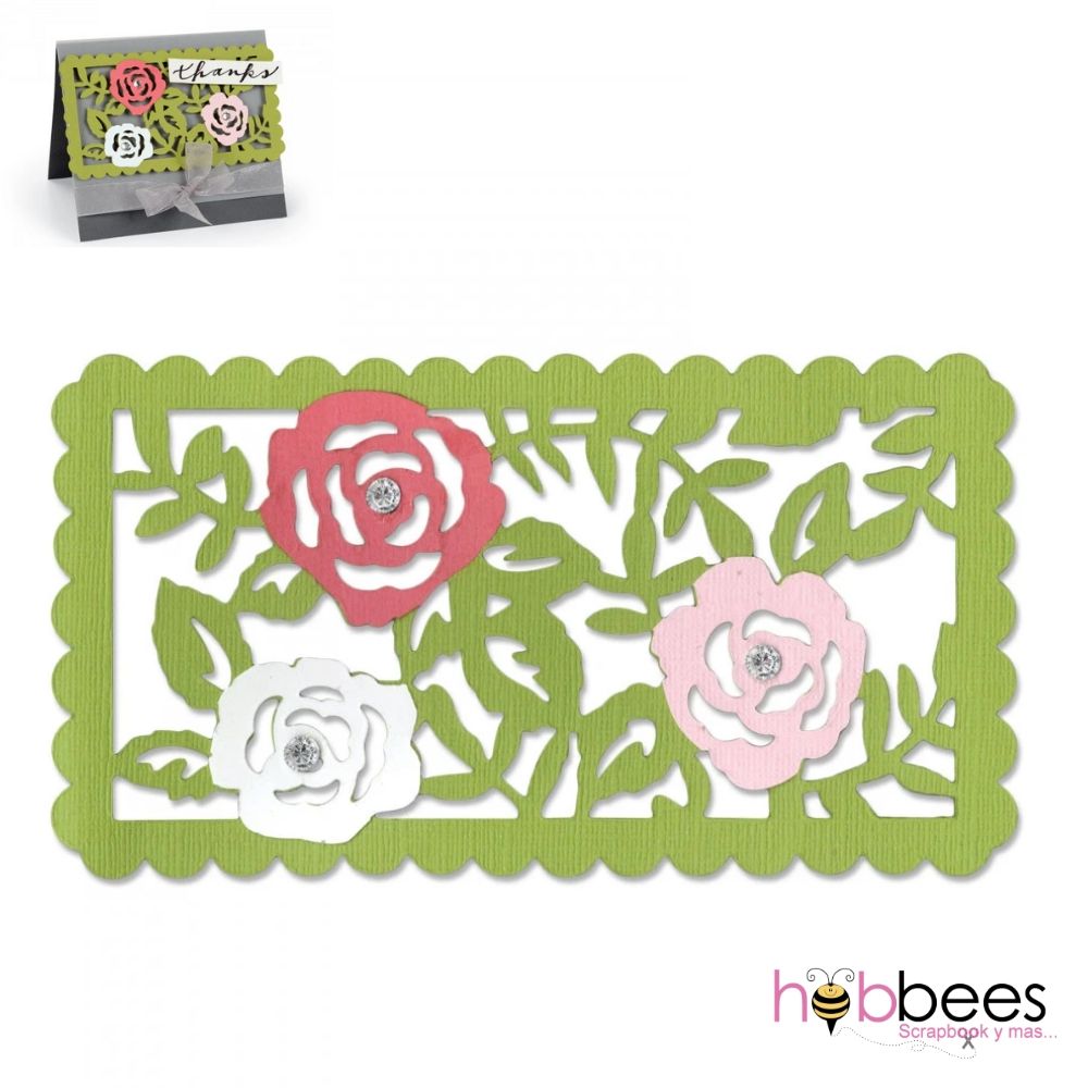 Thinlits Dies Rose Vines / Suaje Fondo de Rosas Dados de Corte / Suajes / Troqueles Sizzix