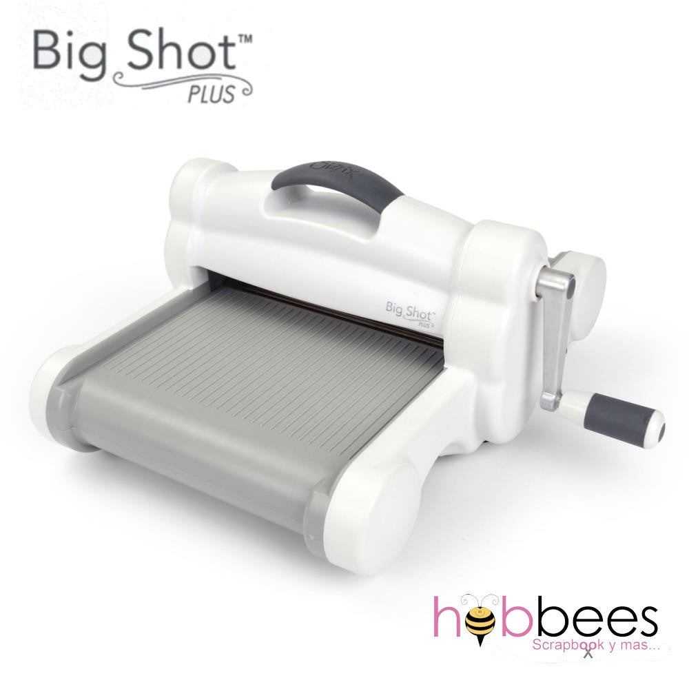 Big Shot PLUS White &amp; Gray Machine + 33 Xtras / Máquina de Corte y Grabado Con Paquete Descontinuado Sizzix