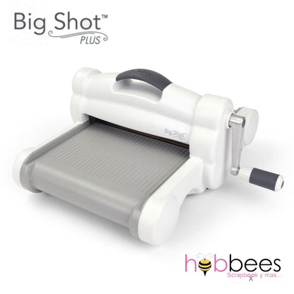 Big Shot PLUS White &amp; Gray Machine + 33 Xtras / Máquina de Corte y Grabado Con Paquete Descontinuado Sizzix