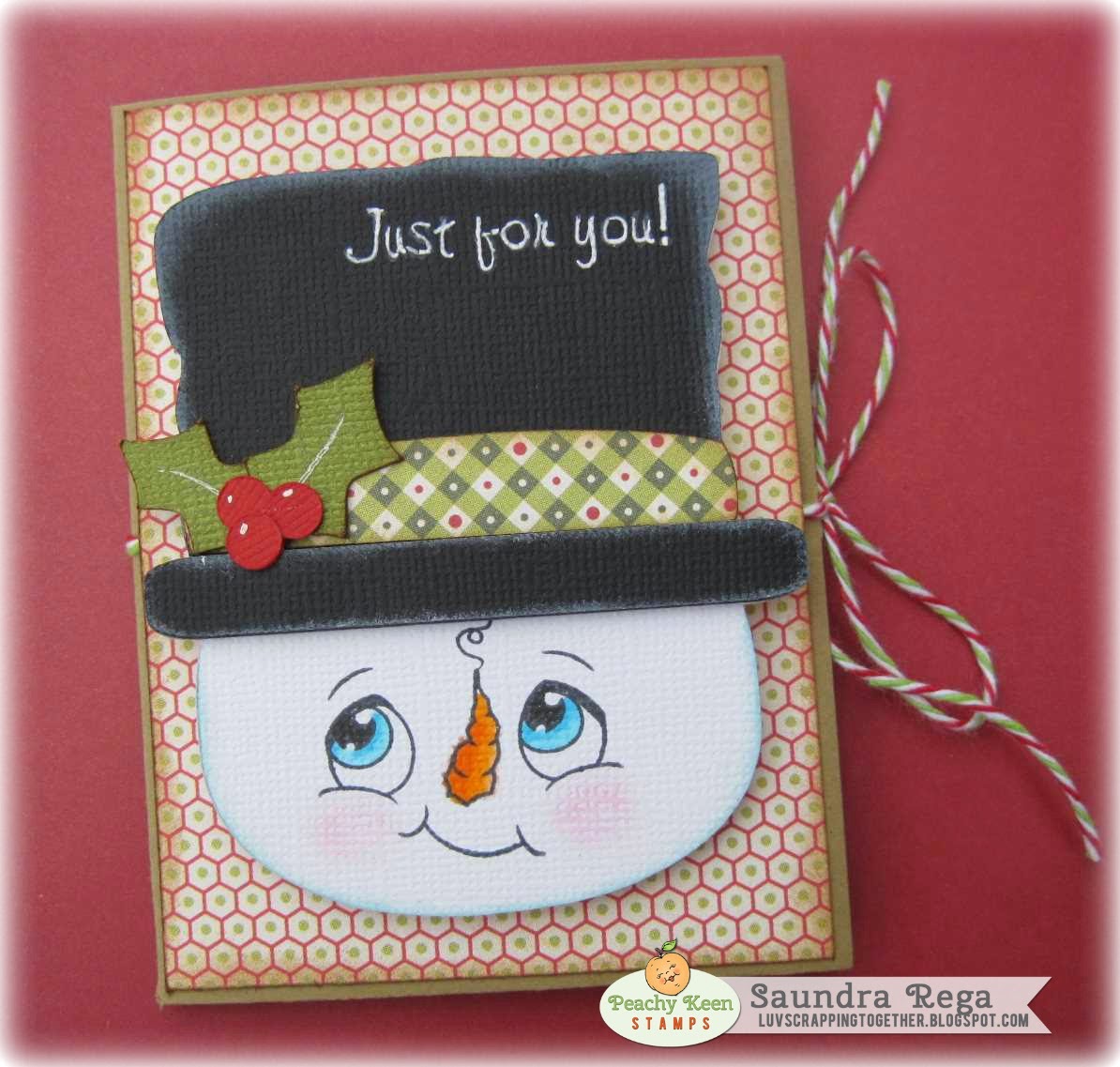 Winter Wonderland Faces Stamps / Sellos de Goma Caras de Invierno Sellos Peachy Keen