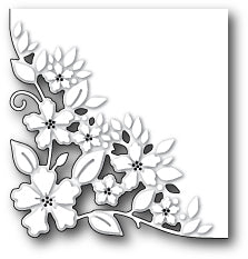 Clara Corner Die / Suaje de Corte de Esquina Floreada Descontinuado Poppy Stamps
