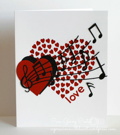 Party Music  Dies / Suaje de Corte Notas Musicales Descontinuado Memory Box